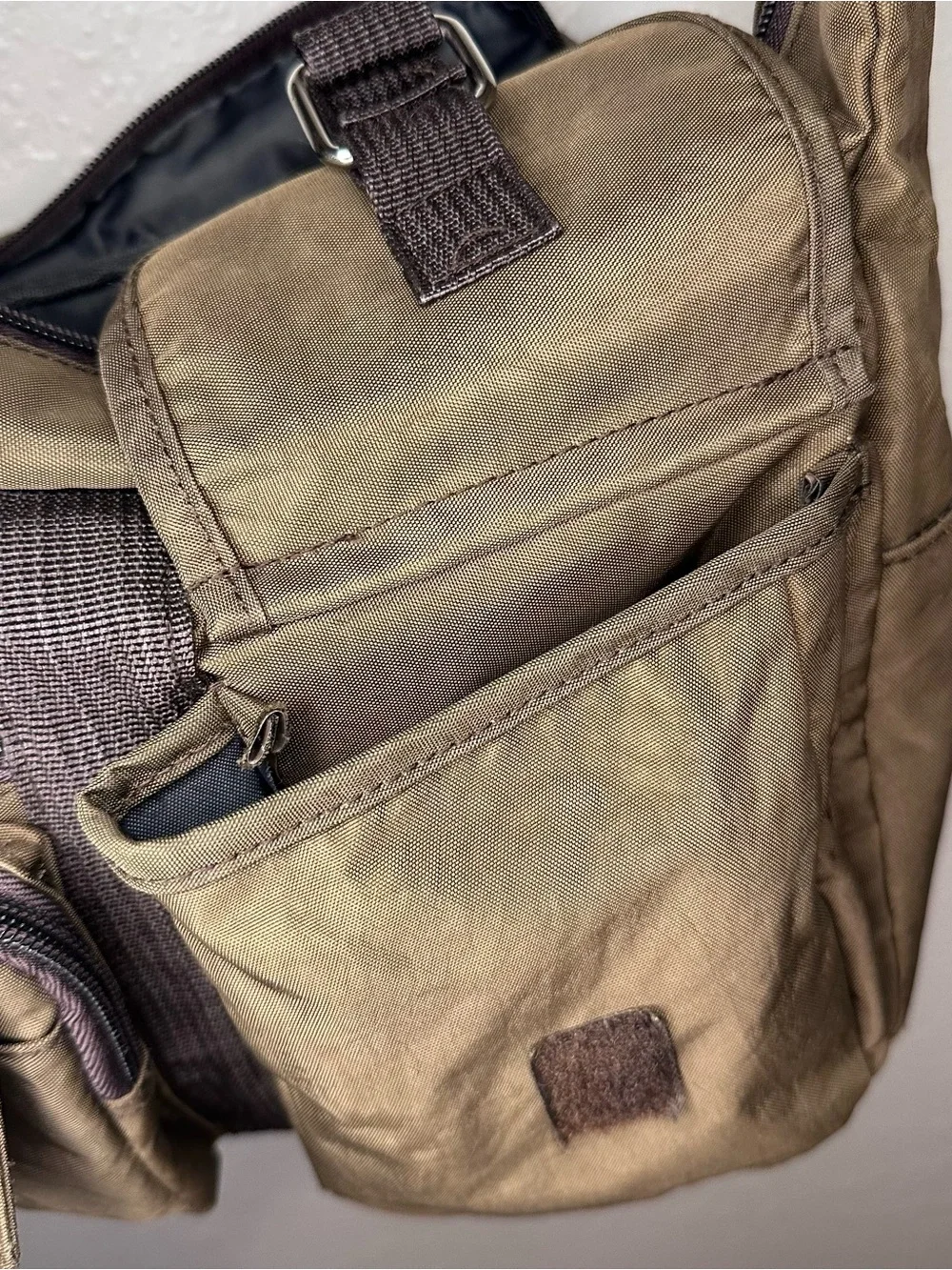 Brown Messenger Bag, Unisex